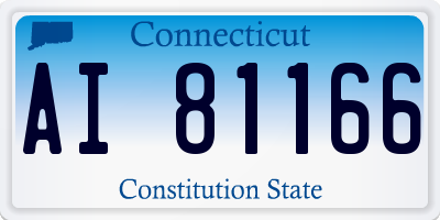 CT license plate AI81166