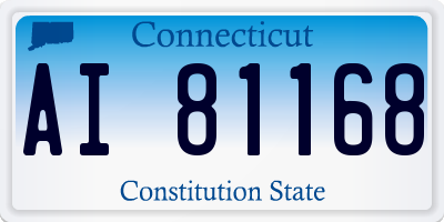 CT license plate AI81168
