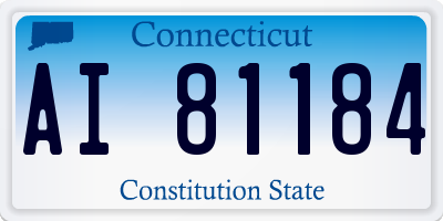 CT license plate AI81184