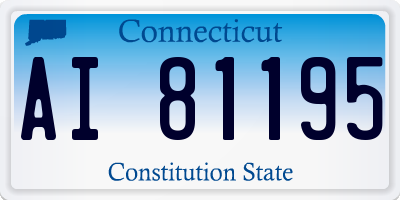 CT license plate AI81195
