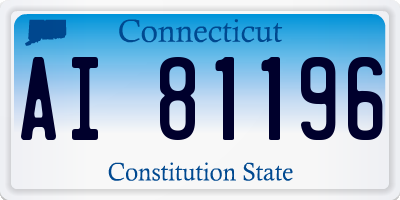 CT license plate AI81196