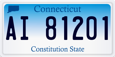 CT license plate AI81201