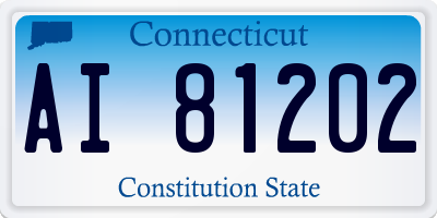 CT license plate AI81202