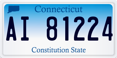 CT license plate AI81224