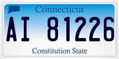 CT license plate AI81226
