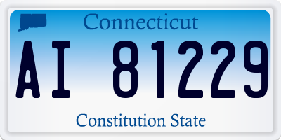 CT license plate AI81229