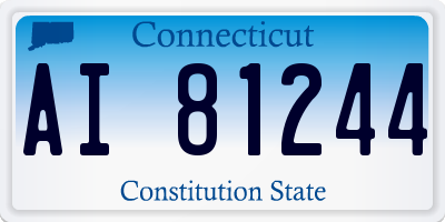 CT license plate AI81244