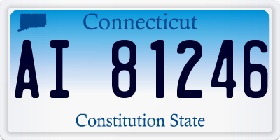 CT license plate AI81246