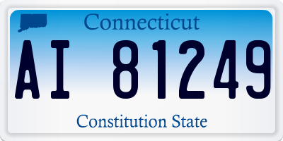 CT license plate AI81249