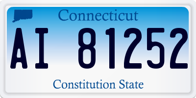 CT license plate AI81252