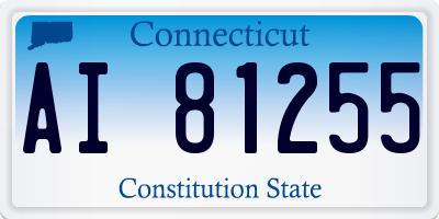 CT license plate AI81255