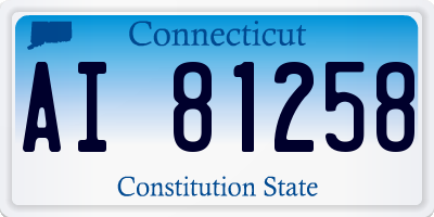 CT license plate AI81258
