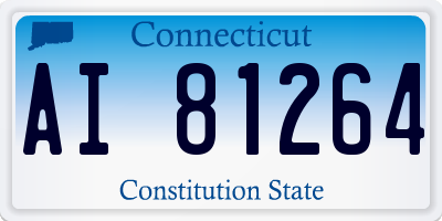 CT license plate AI81264