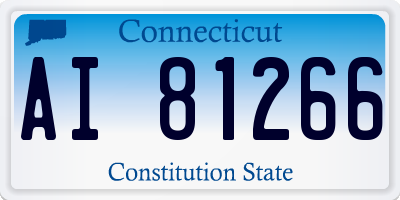 CT license plate AI81266