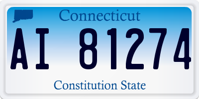 CT license plate AI81274