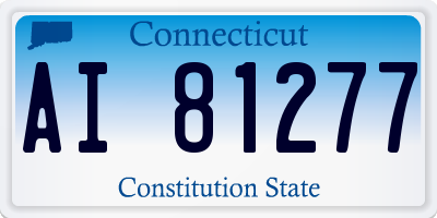 CT license plate AI81277