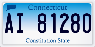 CT license plate AI81280