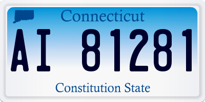 CT license plate AI81281