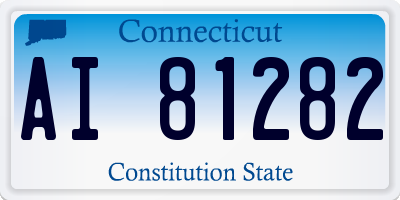 CT license plate AI81282
