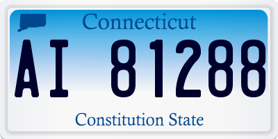CT license plate AI81288