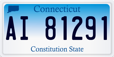 CT license plate AI81291