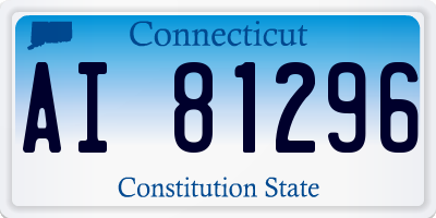 CT license plate AI81296