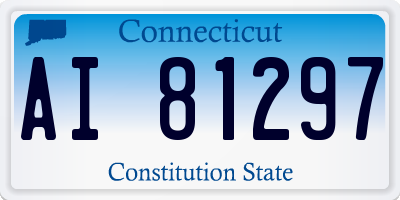 CT license plate AI81297