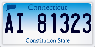 CT license plate AI81323