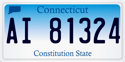 CT license plate AI81324