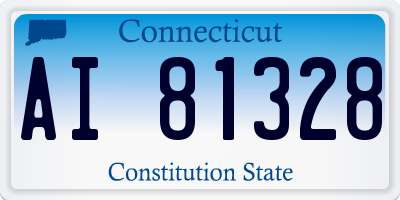 CT license plate AI81328