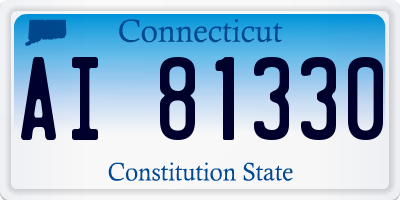 CT license plate AI81330