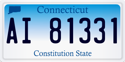 CT license plate AI81331