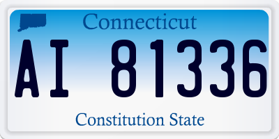 CT license plate AI81336
