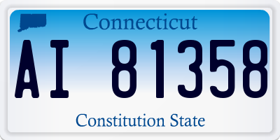 CT license plate AI81358