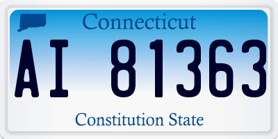 CT license plate AI81363