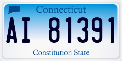 CT license plate AI81391