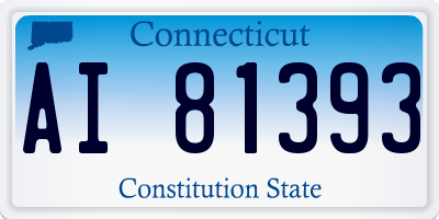 CT license plate AI81393