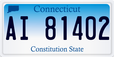 CT license plate AI81402