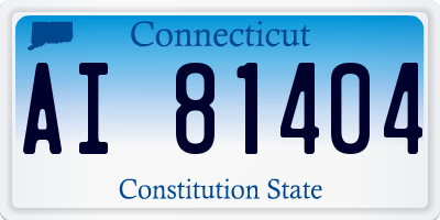 CT license plate AI81404