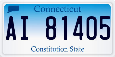 CT license plate AI81405