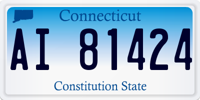 CT license plate AI81424