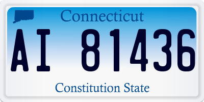 CT license plate AI81436