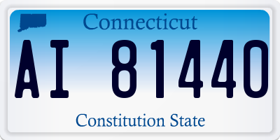 CT license plate AI81440