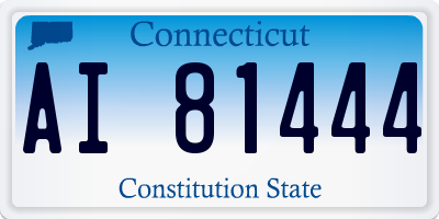 CT license plate AI81444