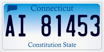 CT license plate AI81453