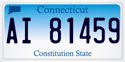 CT license plate AI81459