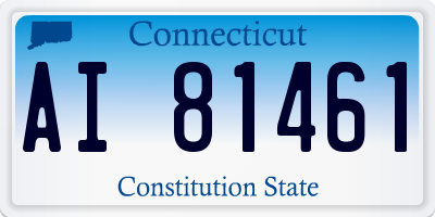 CT license plate AI81461
