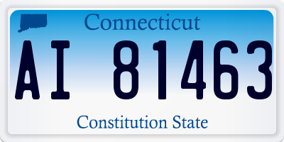 CT license plate AI81463
