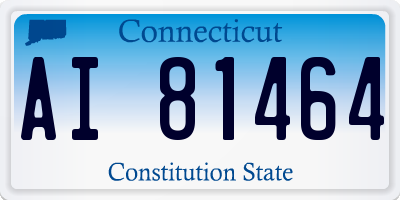 CT license plate AI81464