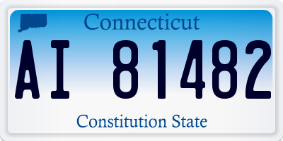 CT license plate AI81482